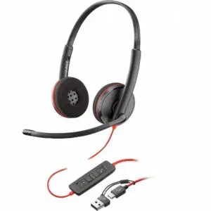 Słuchawki Blackwire 3220 Stereo USB-C Headset +USB-C/A Adapter 8X228A