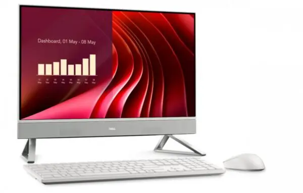 Komputer Dell 24 All-in-One EC24250 Win11Pro CORE 7-150U/16GB/1TB/23.8 FHD/Intel Graphics/Cam/WLAN+BT/3Y ProSupport