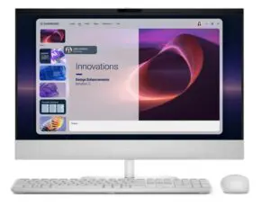 Komputer Dell 24 All-in-One EC24260 W11Pro U7-355/32GB/1TB SSD/23.8 FHD Touch/Int/Cam/Mic/WLAN+BT/Kb/Mouse/3Y Dell Care Plus
