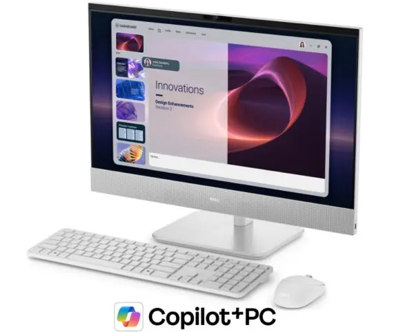 Komputer Dell 24 All-in-One EC24260 W11Pro U7-355/32GB/1TB SSD/23.8 FHD Touch/Int/Cam/Mic/WLAN+BT/Kb/Mouse/3Y Dell Care Plus